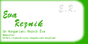 eva reznik business card